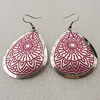 Fashional Earrings, Iron, 50x38mm, Sold by Group