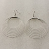 Fashional Earrings, Iron, 61mm, Sold by Group