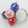 Iron Ring, Beads:12mm, Ring:18mm inner diameter, Sold by Box