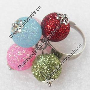 Iron Ring, Beads:12mm, Ring:18mm inner diameter, Sold by Box