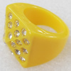 Resin Ring, 20mm, Ring:19mm inner diameter, Sold by Box