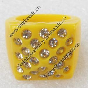 Resin Ring, 20mm, Ring:19mm inner diameter, Sold by Box