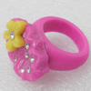 Resin Ring, 18x25mm, Ring:19mm inner diameter, Sold by Box