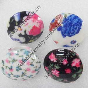 Resin Ring, 33mm, Mix color, Ring:19mm inner diameter, Sold by Box