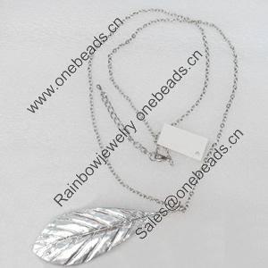 Fashionable Necklaces, Necklaces:about 35.5-inch long, Pendant:37x112mm, Sold by Strand