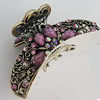  Fashional Hair Clip with Metal Alloy, 79x34mm, Sold by Group 