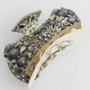  Fashional Hair Clip with Metal Alloy, 64mm, Sold by Group 