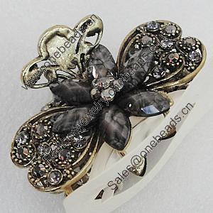  Fashional Hair Clip with Metal Alloy, 68mm, Sold by Group 