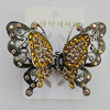  Fashional Hair Clip with Metal Alloy, 75x59mm, Sold by Group 