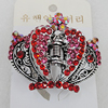  Fashional Hair Clip with Metal Alloy, 55x44mm, Sold by Group 