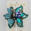  Fashional Hair Clip with Metal Alloy, 57mm, Sold by Group 