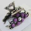  Fashional Hair Clip with Metal Alloy, 46x30mm, Sold by Group 