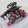 Fashional Hair Clip with Metal Alloy, 46x28mm, Sold by Group 