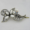  Fashional Hair Clip with Metal Alloy, 92x59mm, Sold by Group 