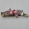  Fashional Hair Clip with Metal Alloy, 105x35mm, Sold by Group 