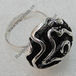 Metal Alloy Finger Rings, 20mm, Sold by Group