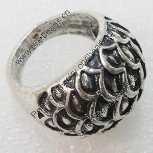 Metal Alloy Finger Rings, 20mm, Sold by Group