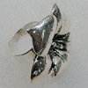 Metal Alloy Finger Rings, Flower 36x33mm, Sold by Group