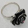 Metal Alloy Finger Rings, 23x21mm, Sold by Group