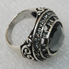 Metal Alloy Finger Rings, Round 24mm, Sold by Group