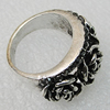 Metal Alloy Finger Rings, 26x15mm, Sold by Group