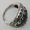 Metal Alloy Finger Rings, 23x21mm, Sold by Group