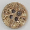 Coconut Shell Button, 12mm, Hole:Approx 2mm, Sold by Bag