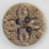 Coconut Shell Button, 18mm, Hole:Approx 2mm, Sold by Bag