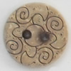 Coconut Shell Button, 20mm, Hole:Approx 2mm, Sold by Bag