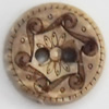 Coconut Shell Button, 12mm, Hole:Approx 2mm, Sold by Bag