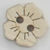 Coconut Shell Button, 15mm, Hole:Approx 2mm, Sold by Bag