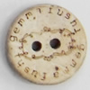 Coconut Shell Button, 12mm, Hole:Approx 2mm, Sold by Bag