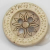 Coconut Shell Button, 12mm, Hole:Approx 2mm, Sold by Bag