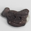 Coconut Shell Button, 24x15mm, Hole:Approx 2mm, Sold by Bag