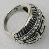 Metal Alloy Finger Rings, 25x23mm, Sold by Group