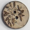 Coconut Shell Button, 20mm, Hole:Approx 2mm, Sold by Bag