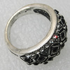 Metal Alloy Finger Rings, 24x14mm, Sold by Group