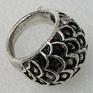 Metal Alloy Finger Rings, 20mm, Sold by Group