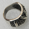 Metal Alloy Finger Rings, 24x15mm, Sold by Group