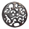 Coconut Shell Button, Flat Round, 30mm, Hole:Approx 2mm, Sold by Bag