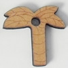 Wood Pendant, 30mm, Hole:Approx 3mm, Sold by Bag