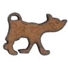 Wood Pendant, Dog, 33x23mm, Hole:Approx 2mm, Sold by Bag