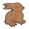 Wood Cabochons, Rabbit, 20x24mm, Sold by Bag