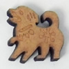 Wood Cabochons, Dog, 24mm, Sold by Bag