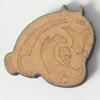 Wood Cabochons, 26x21mm, Sold by Bag