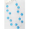 Fashionable Necklaces Steel Wire with Lampwork Glass Beads, Necklaces:about 19.5-inch long, Sold by Strand