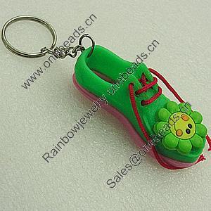 Key Chain With PVC, Shoes 63x22mm, Sold by PC