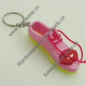 Key Chain With PVC, Shoes 63x21mm, Sold by PC