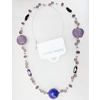 Fashionable Necklaces Steel Wire with Ceramics Beads, Necklaces:about 35.5-inch long, Sold by Strand