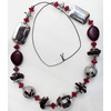 Fashionable Necklaces Cotton wax cord with Acrylic Beads, Necklaces:about 35.5-inch long, Sold by Strand